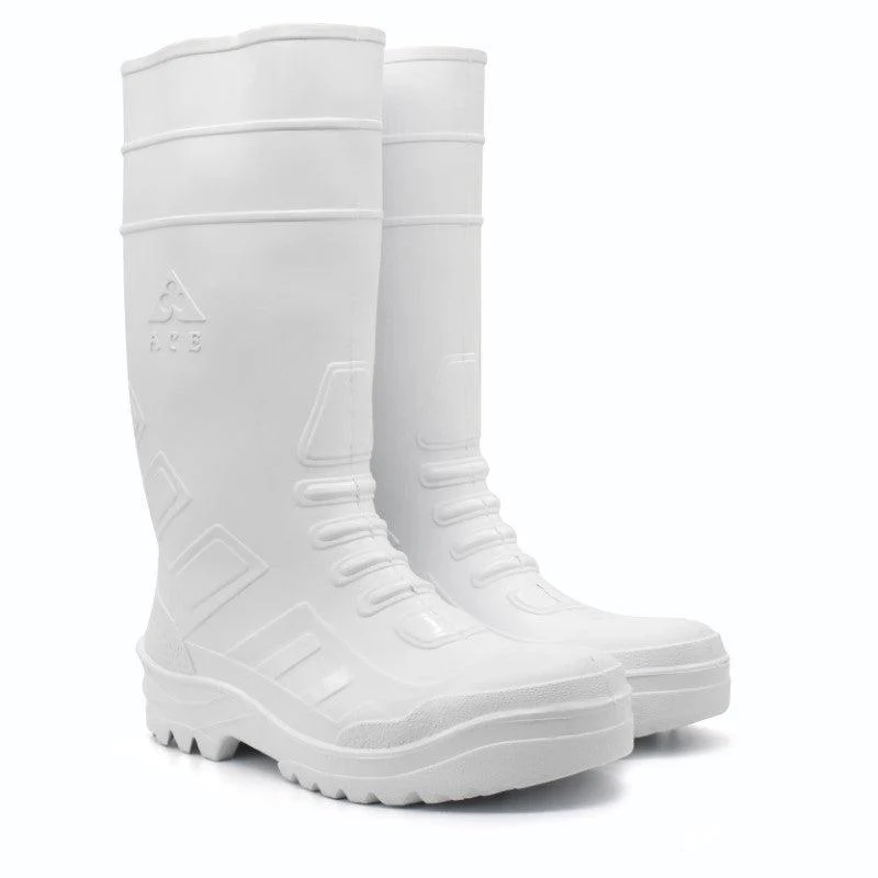 Ace Tsavo Safety Gumboots (With Steel Toe) - White - Image 3