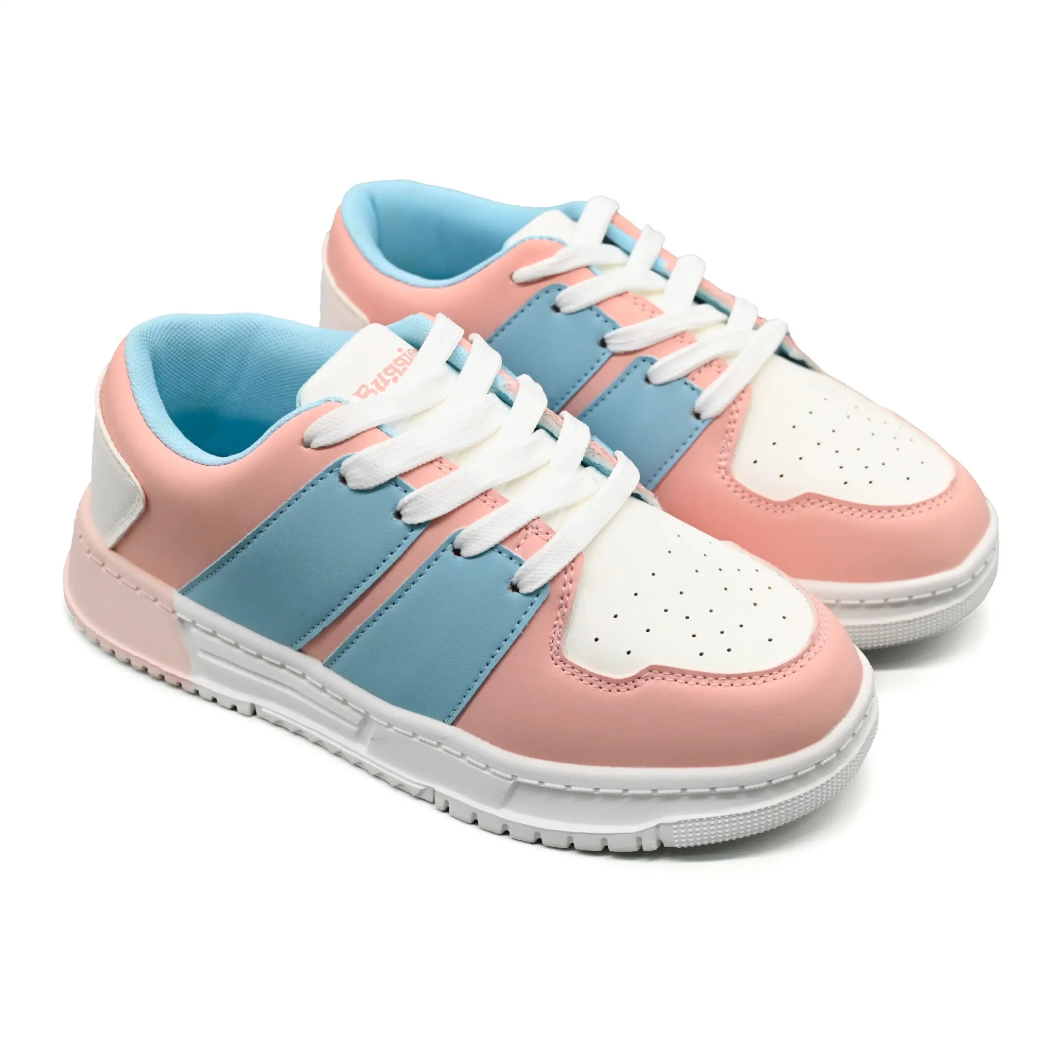 Buggies Austin Kids Shoes - Pink/White - Image 3