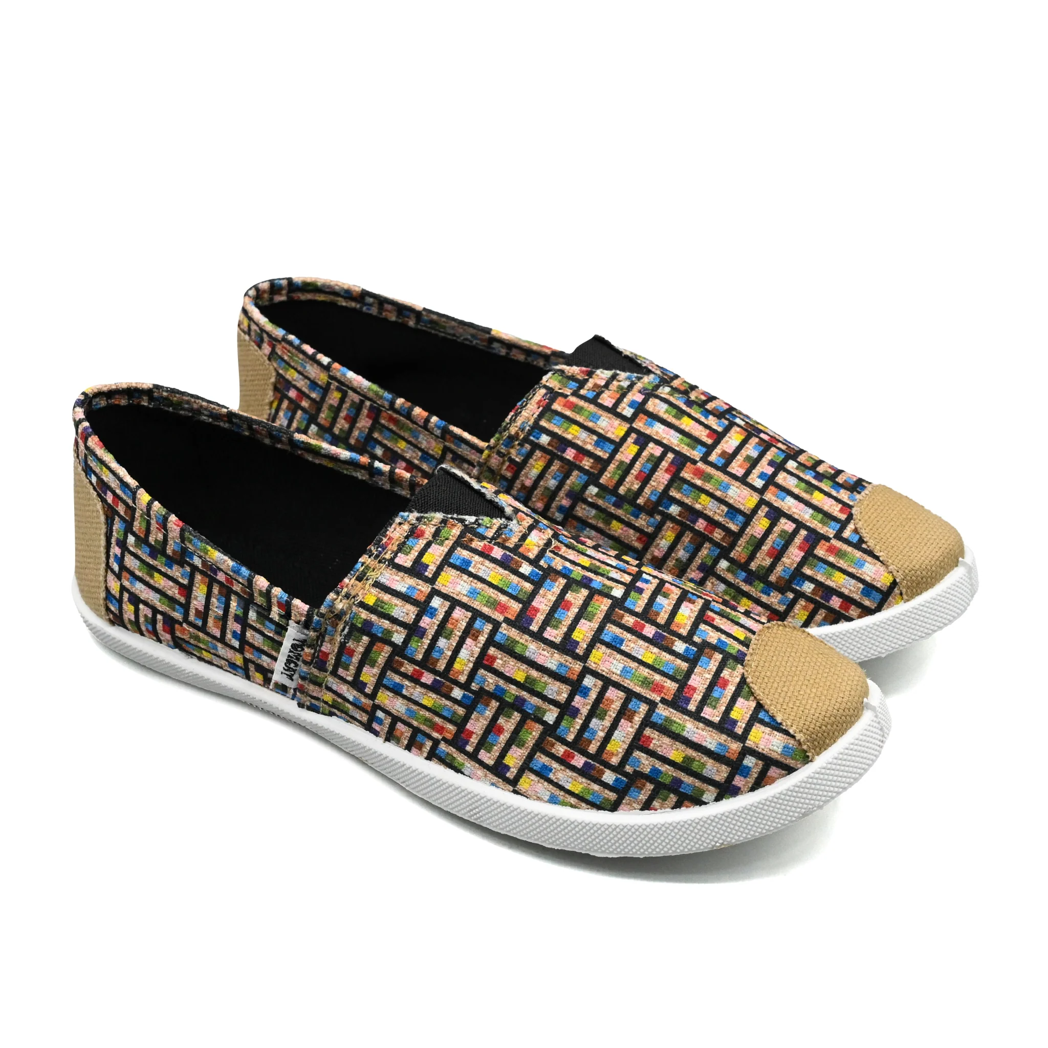 Emmy Chapisha Canvas Shoes - Ankara Blue - Image 3