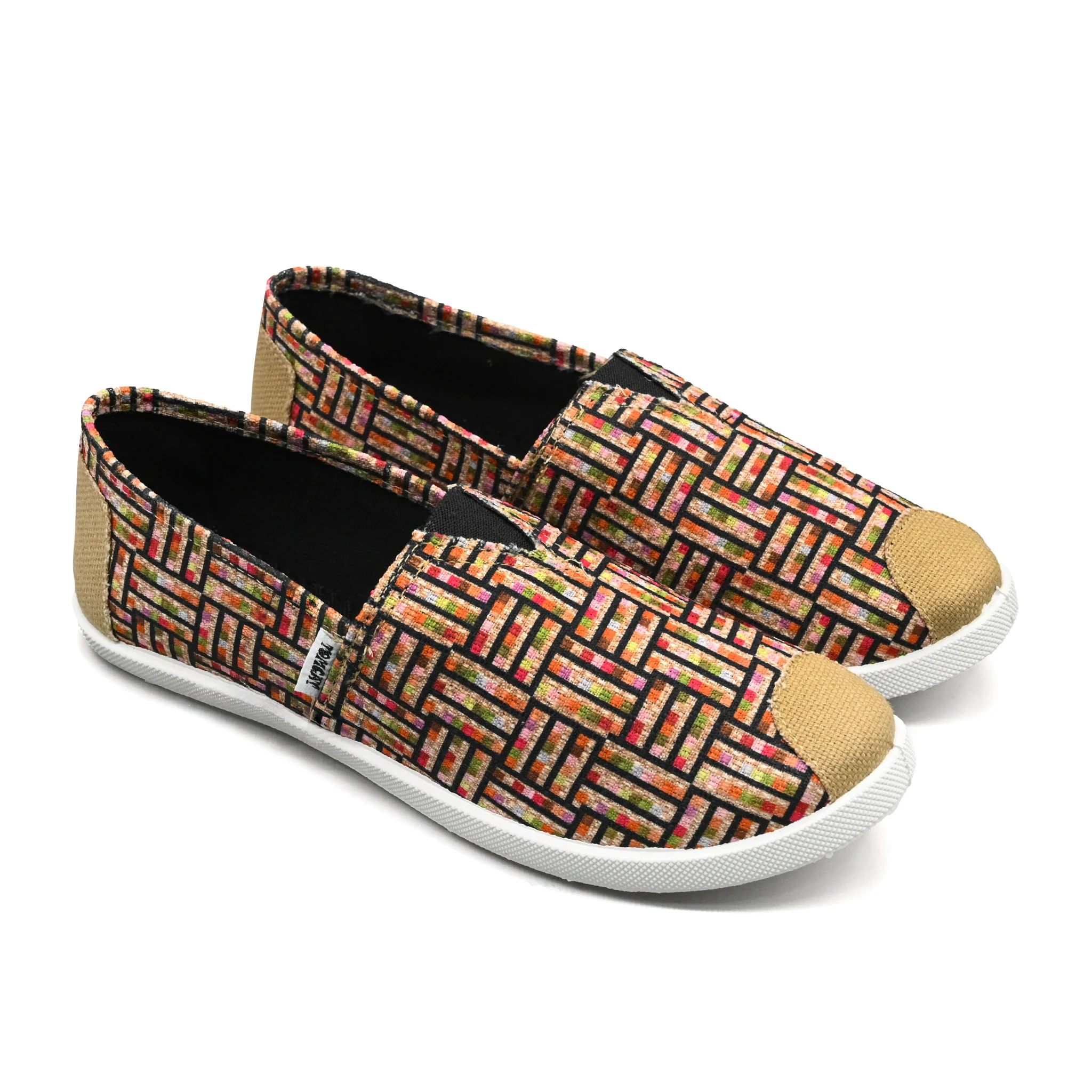 Emmy Chapisha Canvas Shoes - Ankara Red - Image 3