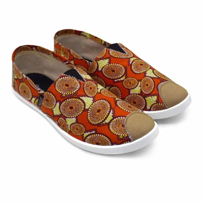 Emmy Chapisha Canvas Shoes - Multi Brick Red - Image 3