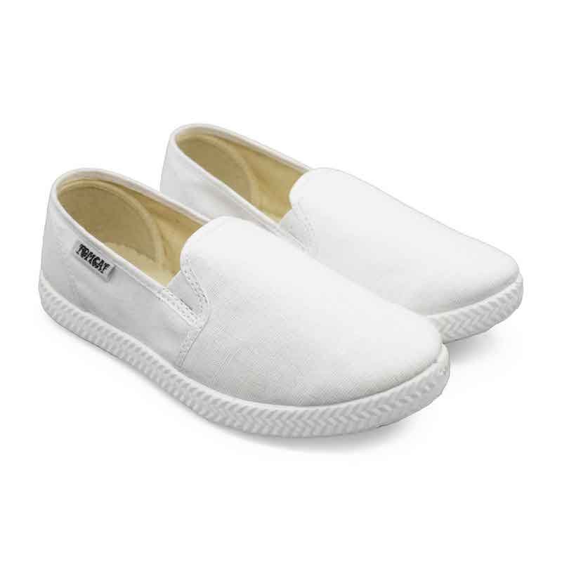 Tomcat Slip On Canvas Shoes - White (29-36) - Image 3