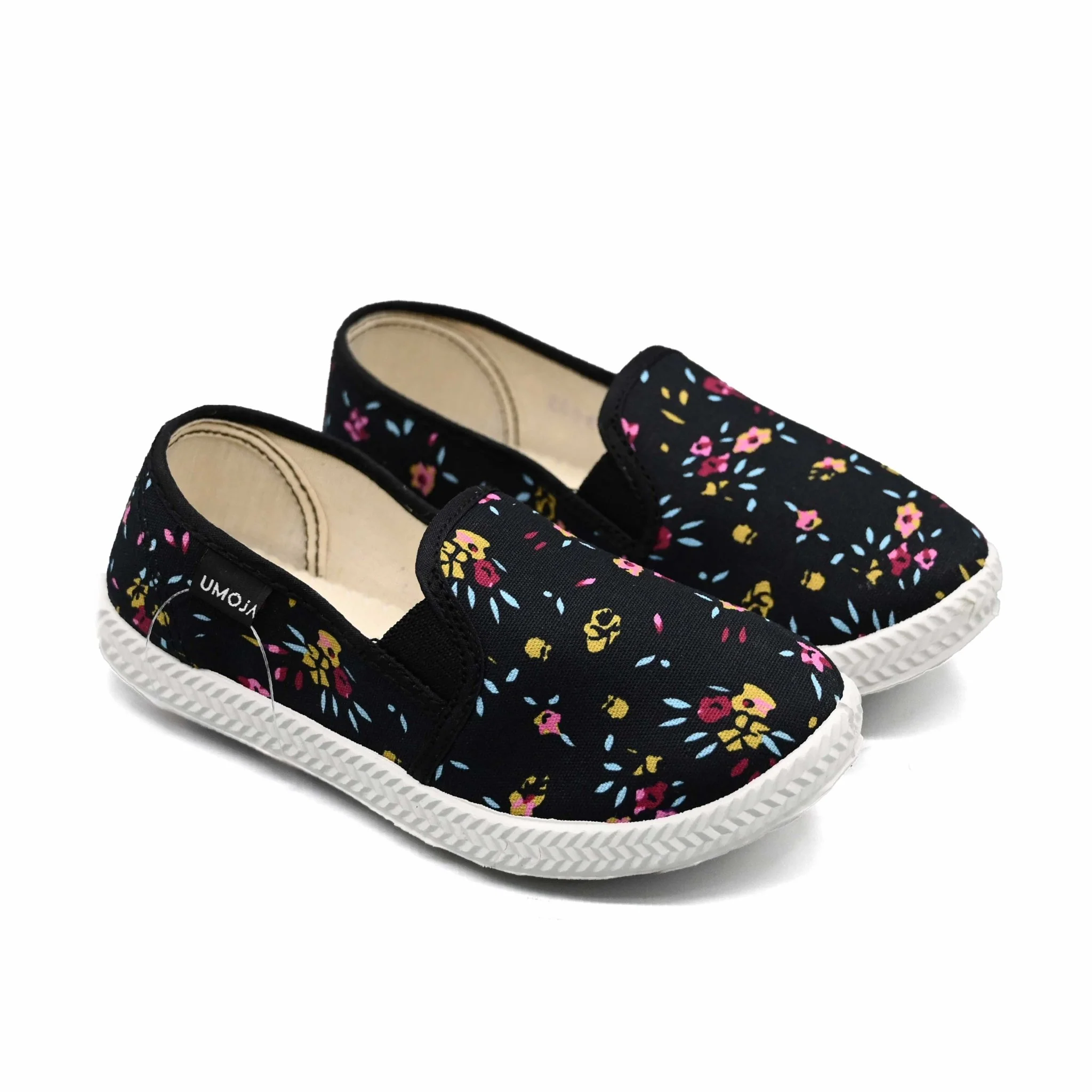 Tomcat-Slip-On Floral Kids’ Shoes - Black - Image 3