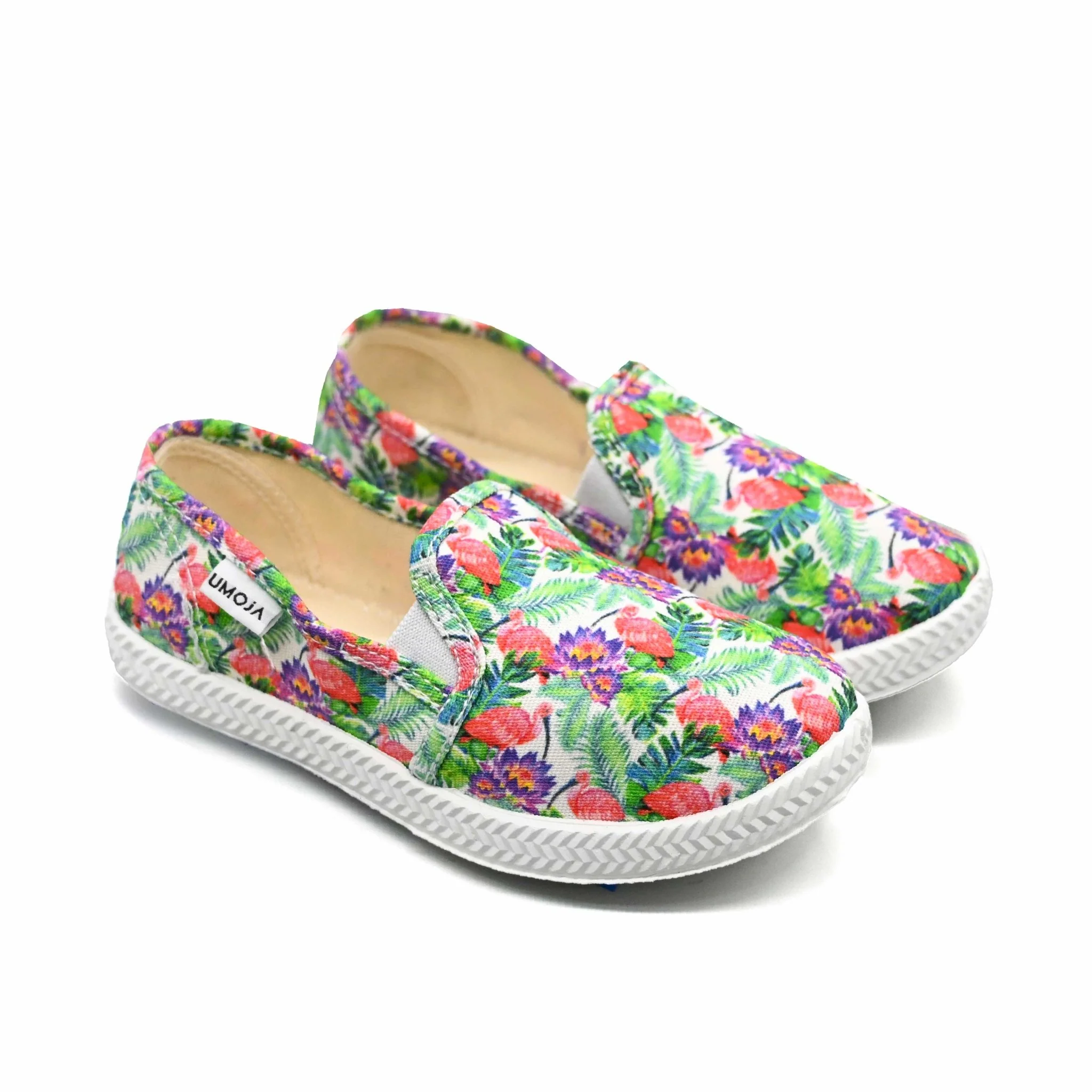 Tomcat-Slip-On Floral Kids’ Shoes - Green - Image 3