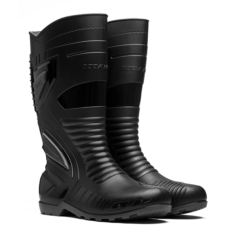 Universal Boda Moto Biker Boots - Black - Image 3