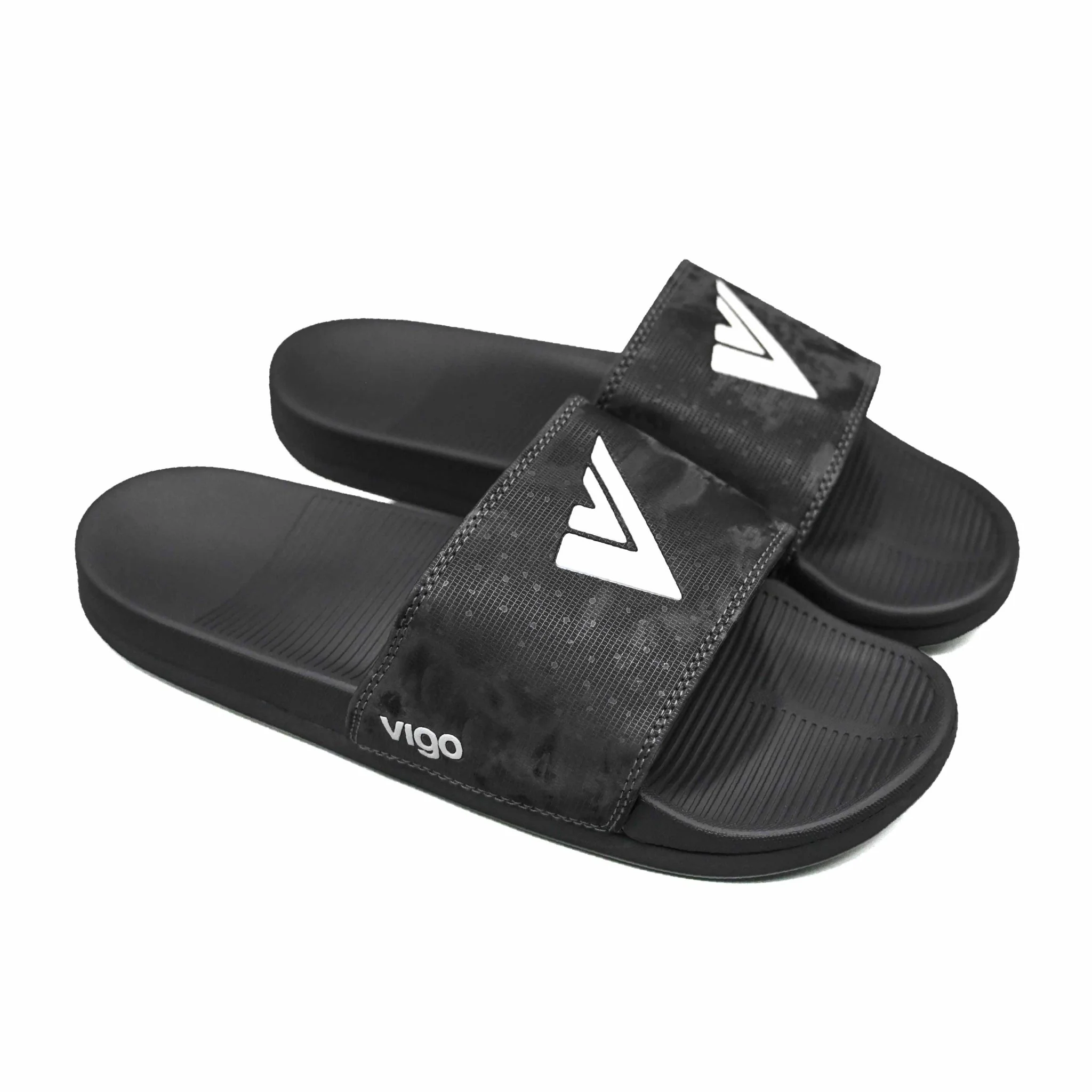 Vigo Mane Men’s Slide Sandals -Grey - Image 3