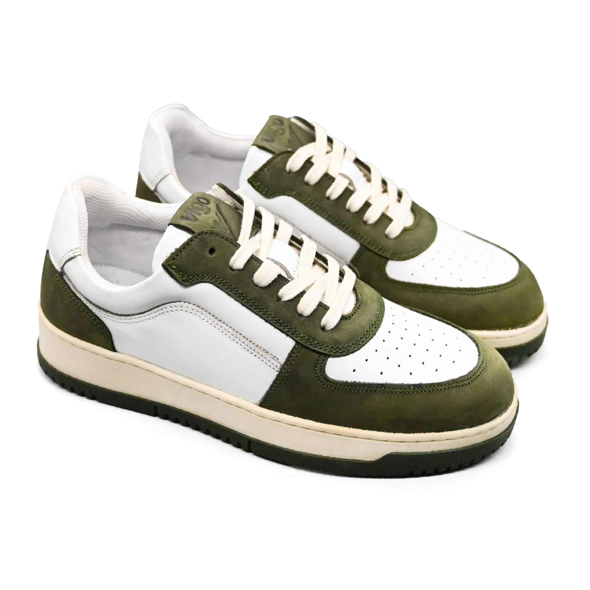 Vigo Oliver Men’s Sneakers - Olive Green - Image 3